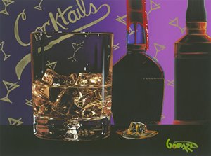Irish whiskey cocktail painting by Godard